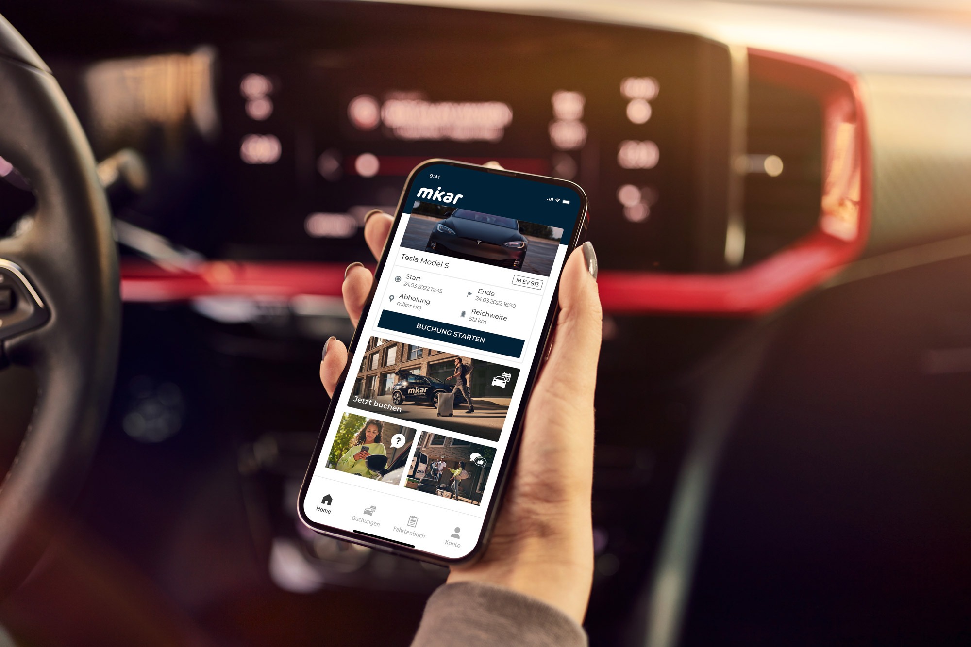 Mit der mikar App fährst Du besser